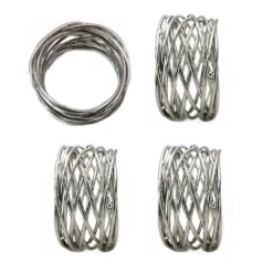 Food Network™ Metallic Twist Napkin Rings 4-pk.
