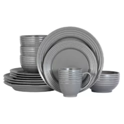 Food Network™ Valencia Gray 16-pc. Dinnerware Set
