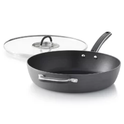 Food Network™ 12-in. Hard-Anodized Nonstick Space Saving Saute Pan With Lid