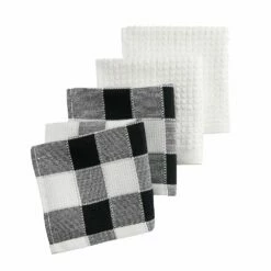 Food Network™ Black & White Buffalo Check Dishcloth 4-pk.