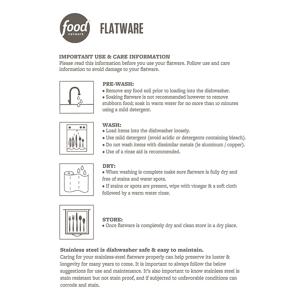 Food Network™ 4-pc. Flat Iron Dinner Spoon Set - Image 2