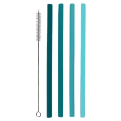 Food Network™ 5-pc. Aqua Smoothie Straw Set