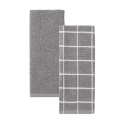 Food Network™ Windowpane Grid Kitchen Towel 2-pk.