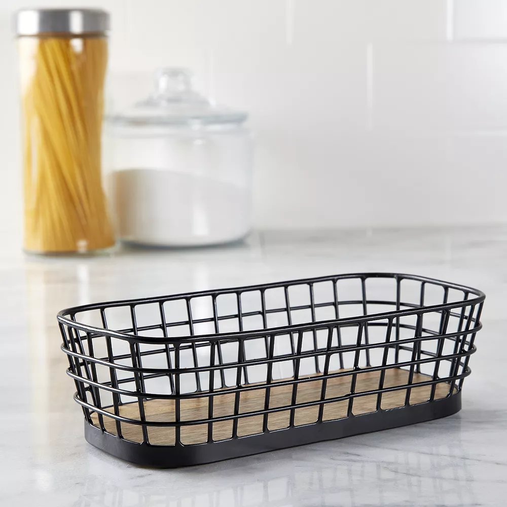 Food Network™ Wire & Wood Basket - Image 2