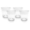 Food Network™ 4-pc. Clear Textured Acrylic Double Old-Fashioned Glass Set