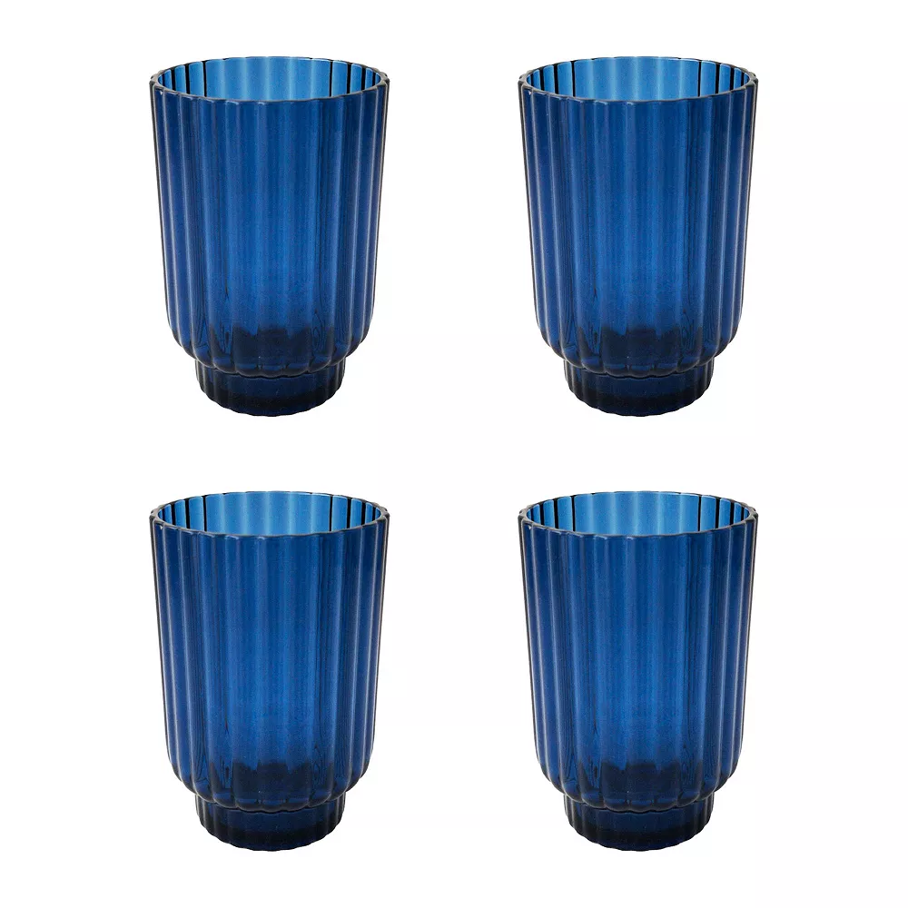 Food Network™ 4-pc. Acrylic Ribbed Wine Glass Set - Image 2